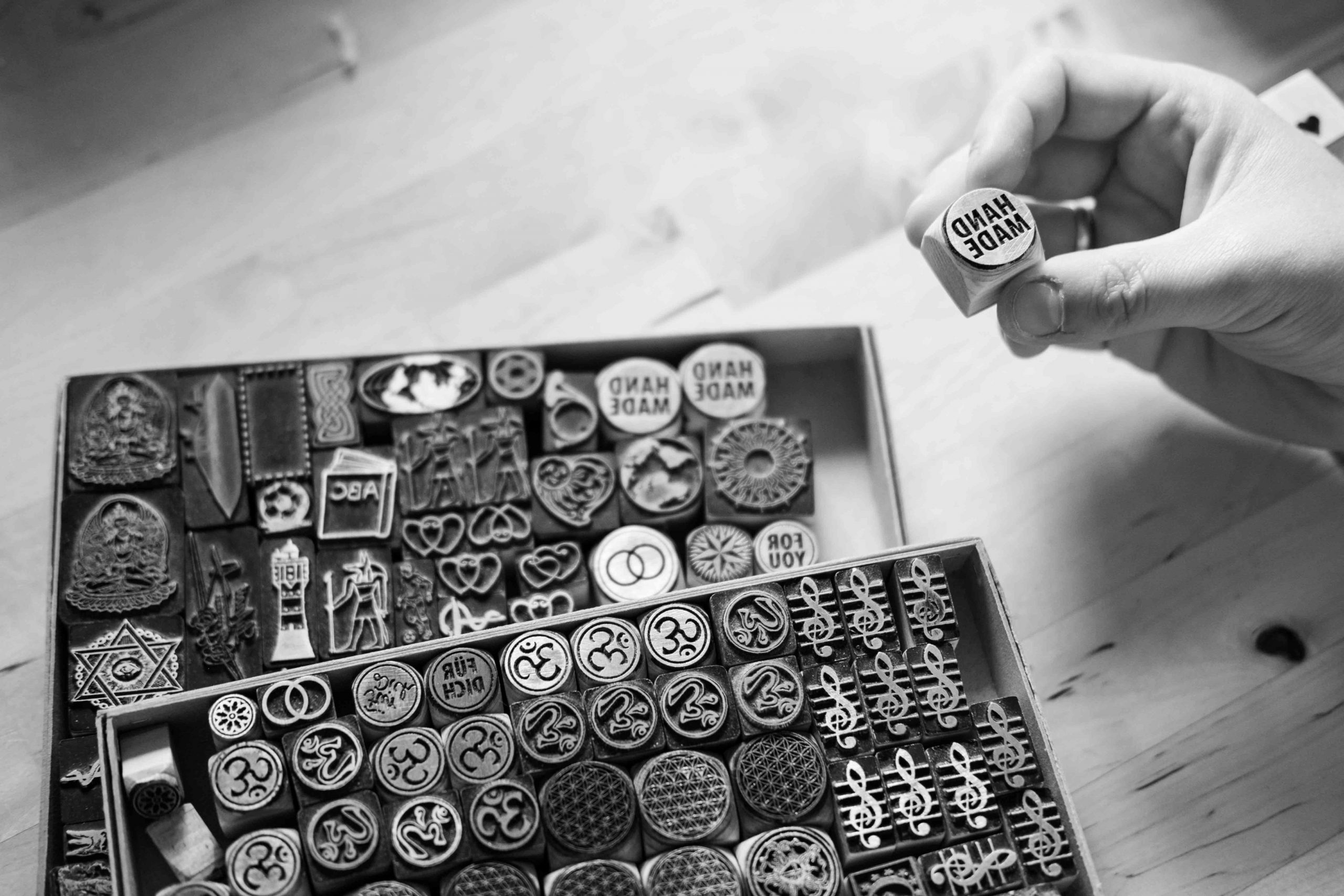 Handmade stamps made in Herzimsturm