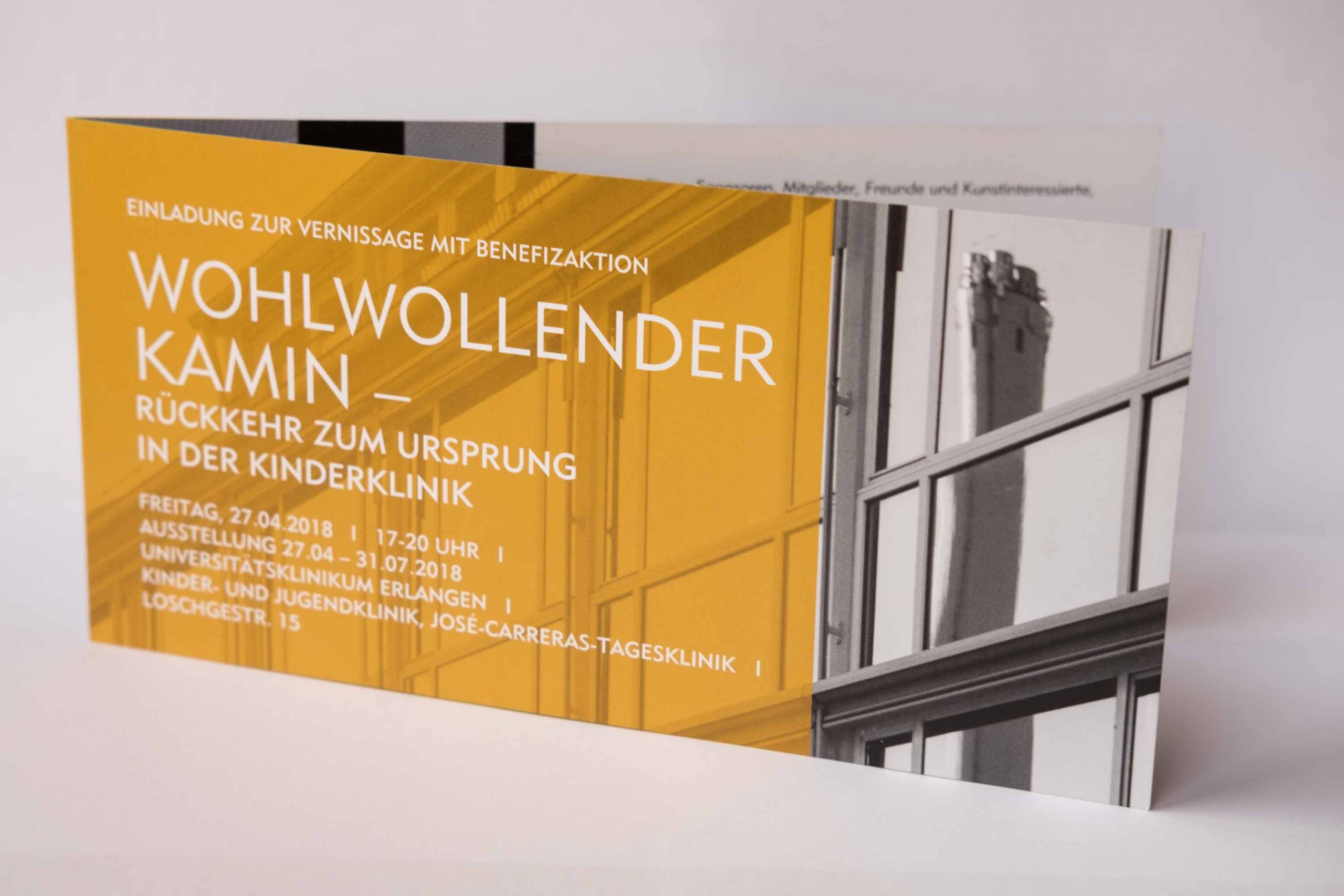 solo photography exhibition wohlwollender kamin kinderklinik erlangen flyer